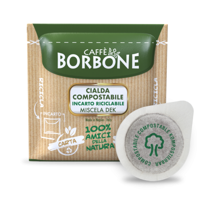 Caffè Borbone Miscela Verde - Decaffeinato - 50 CIALDE Compostabili