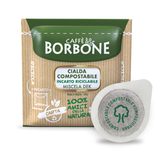 Caffè Borbone Miscela Verde - Decaffeinato - 50 CIALDE Compostabili