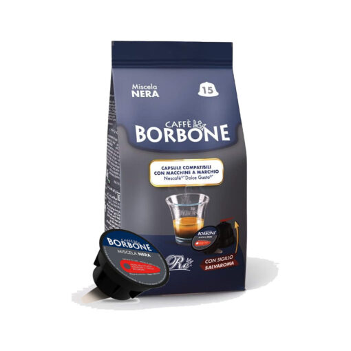 Caffè Borbone Miscela NERA - Nescafé DOLCE GUSTO - 15cps compatibili