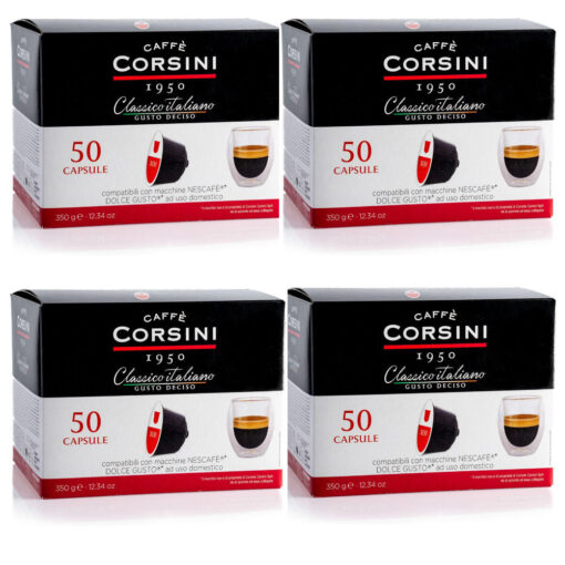 Caffè Corsini - Classico Italiano Gusto Deciso - 200 Cps compatilbili Dolce Gusto