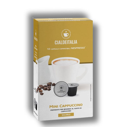 Cialdeitalia - Mini Cappuccino - 10 Cps compatilbili Nespresso