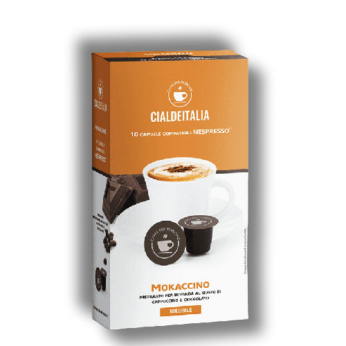 Cialdeitalia - Mokaccino ( cappuccino e cioccolato ) - 10 Cps compatilbili Nespresso