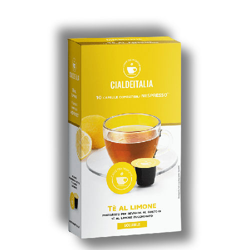 Cialdeitalia - Tè al Limone - 10 Cps compatilbili Nespresso