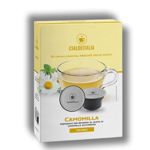 Cialdeitalia - Camomilla solubile - 16 Cps compatilbili Nescafè Dolce Gusto