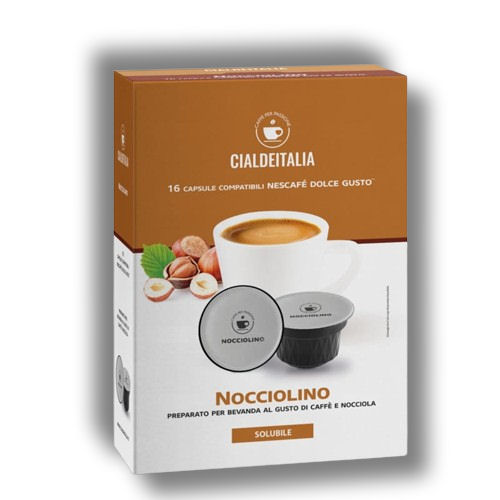 Cialdeitalia - Nocciolino - 16 Cps compatilbili Nescafè Dolce Gusto