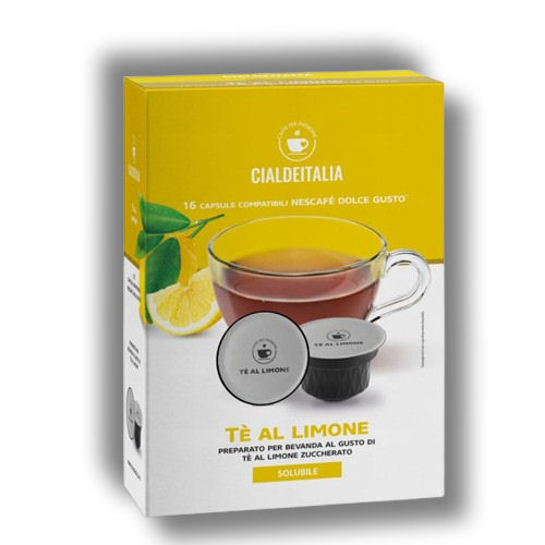 Cialdeitalia - Tè al Limone solubile - 16 Cps compatilbili Nescafè Dolce Gusto