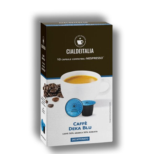 Cialdeitalia - Caffè Deka Blu ( Decaffeinato ) - 10 Cps compatilbili Nespresso