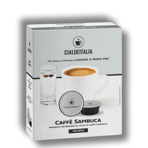 Cialdeitalia - Caffè alla Sambuca - 16 Cps compatilbili Lavazza A Modo Mio