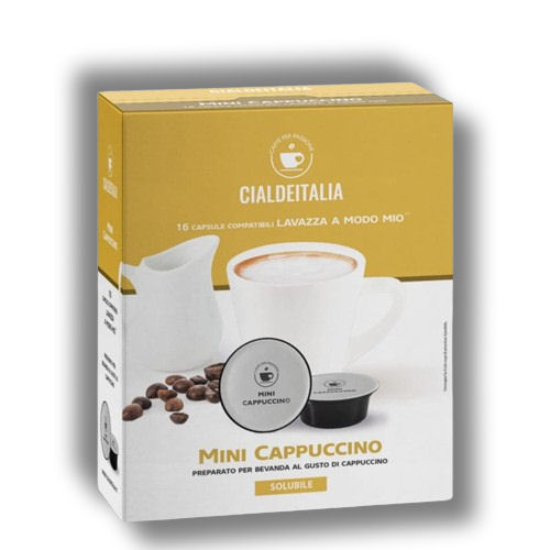 Cialdeitalia - Mini Cappuccino - 16 Cps compatilbili Lavazza A Modo Mio