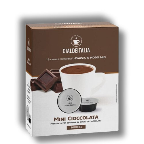 Cialdeitalia - Mini Cioccolata - 16 Cps compatilbili Lavazza A Modo Mio