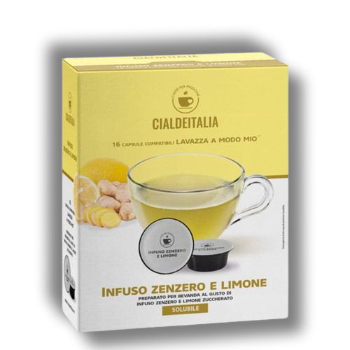 Cialdeitalia - infuso Zenzero e Limone - 16 Cps compatilbili Lavazza A Modo Mio